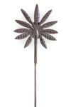 Buy_Cosa Nostraa_Black Floral Brass Carved Lapel Pin_Online_at_Aza_Fashions
