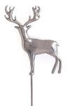 Buy_Cosa Nostraa_Black Daring Deer Carved Lapel Pin_Online_at_Aza_Fashions