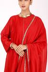 Buy_Komal Shah_Chanderi Embroidered Kalidar Kurta Set_Online_at_Aza_Fashions