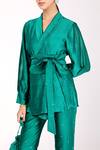 Buy_Komal Shah_Green Top Embroidered Pant Set_Online_at_Aza_Fashions