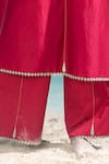 Ikai by Ragini Ahuja_Pink 100% Cotton Applique Nile Cutwork Pant  _Online_at_Aza_Fashions