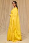 Shop_Masaba_Yellow Printed Chaand Taara Sportee Saree _Online_at_Aza_Fashions