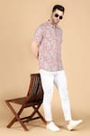 The Cotton Staple_Green Cotton Abstract Pixar Print Shirt _Online_at_Aza_Fashions