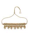Buy_MAISARA JEWELRY_Gold Plated Kundan Embellished Choker Set _Online_at_Aza_Fashions