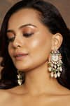 Joules By Radhika_Multi Color Kundan Stone Dangler Earrings _Online_at_Aza_Fashions