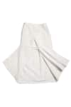 Buy_Tiber Taber_White 100% Cotton Fish Pre-stitched Mundu Dhoti _Online_at_Aza_Fashions