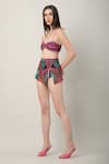 Buy_Limerick by Abirr N' Nanki_Multi Color 82% Polyester Printed Sweetheart Alessia Bikini Skirt Set  _Online_at_Aza_Fashions