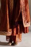 Mimamsaa_Lise Tissue Silk Flared Kurta Pant Set_at_Aza_Fashions