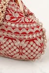 AMYRA_Red Embroidery Mirai Sequin Vintage Purse _Online_at_Aza_Fashions