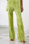 Shop_Mishru_Green Organza Embroidered Sequin Blazer Notched Lesly Bead Pant Set _Online_at_Aza_Fashions