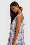 Buy_Reistor_White Bemberg Crepe Printed Floral V Neck Strappy Dress  _Online_at_Aza_Fashions