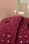 Shop_Amyra_Maroon Embroidery, Pearls Monroe Vintage Purse _Online_at_Aza_Fashions