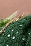 Shop_Amyra_Green Embroidery Thread Vintage Purse _Online_at_Aza_Fashions