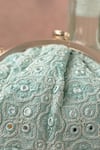 Buy Amyra Blue Embroidery, Pearls Monroe Tonal Purse Online at Aza Fashions Buy_Amyra_Blue Embroidery, Pearls Monroe Tonal Purse_Online_at_Aza_Fashions
