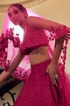 Buy Mrunalini Rao Pink Organza, Net, Sheer Mudra 3d Flower Bridal Lehenga Set Online at Aza Fashions Buy_Mrunalini Rao_Pink Organza, Net, Sheer Mudra 3d Flower Bridal Lehenga Set _Online_at_Aza_Fashions