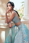 Buy Mrunalini Rao Blue Silk, Organza Zari, Embroidery Taara Bloom Zardozi Work Bridal Lehenga Set Online at Aza Fashions Buy_Mrunalini Rao_Blue Silk, Organza Zari, Embroidery Taara Bloom Zardozi Work Bridal Lehenga Set _Online_at_Aza_Fashions
