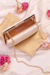Buy_Amyra_Off White Embroidery, Sequins Mughal Box Clutch_Online_at_Aza_Fashions