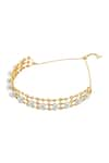 Buy_ISHARYA_White Pearl Amara Embellished Choker Necklace _Online_at_Aza_Fashions