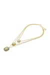 Buy_Isharya_Multi Color Crystal Blaze Enamel And Layered Necklace _Online_at_Aza_Fashions