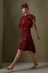 Buy_Namrata Joshipura_Maroon Greenberg Tie Up Dress_Online_at_Aza_Fashions