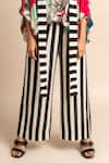 Buy_Nupur Kanoi_Magenta Crepe Digital Print Striped And Floral Balloon Top & Pyjama Set  _Online_at_Aza_Fashions
