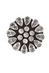 Buy_Noor_Silver Plated Embellished Floral Stone Studded Ring _Online_at_Aza_Fashions