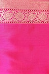 Priyanka Raajiv_Pink Banarasi Silk Woven Floral Lamika Saree _at_Aza_Fashions