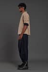 Shop_MATI_Blue 100% Cotton Plain Baggy Pant _Online_at_Aza_Fashions