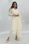 Buy_Mulmul_White 100% Pure Mulmul Embroidered Nelli Kurta And Dhoti Pant Set _Online_at_Aza_Fashions