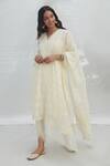 Shop_Mulmul_White 100% Pure Mulmul Embroidered Nelli Kurta And Dhoti Pant Set _Online_at_Aza_Fashions