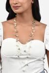 Ahaanya White Pearls Triple Layered Necklace Online at Aza Fashions Ahaanya_White Pearls Triple Layered Necklace_Online_at_Aza_Fashions