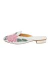 Kkarma Accessories_Multi Color Phool Embroidered Mules _Online_at_Aza_Fashions