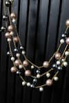 Do Taara_Multi Color Layered Pearl Necklace _Online_at_Aza_Fashions