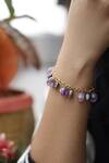 Do Taara_Purple Stone Amethyst Bracelet _Online_at_Aza_Fashions