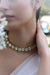 Do Taara_Gold Plated Kundan Choker Necklace _Online_at_Aza_Fashions