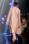 Itrh_Blue Embellishment Crystal Umberto Sherwani Pant Set For Men_at_Aza_Fashions