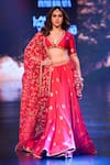 Buy_Punit Balana_Red Surkh Laal Banarasi Silk Lehenga Set_Online_at_Aza_Fashions