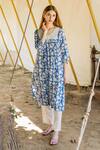 Missprint_Blue Cotton Printed Tunic_Online_at_Aza_Fashions