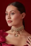 Paisley Pop_Kundan Choker Necklace_Online_at_Aza_Fashions
