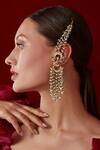 Paisley Pop_Kundan Pearl Danglers And Drops_Online_at_Aza_Fashions