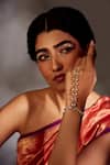 Paisley Pop_Red Kundan And Pearls Hathphool _Online_at_Aza_Fashions