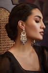 Buy_Paisley Pop_Gold Plated Kundan Chandbali Earrings _Online_at_Aza_Fashions