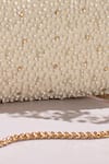 Buy_Amyra_White Beads, Embroidery Perla Capsule Clutch _Online_at_Aza_Fashions