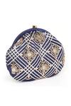 Quirky Tales_Glu Zardozi Embellished Pouch_Online_at_Aza_Fashions