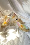 Shop_Chal Jooti_Multi Color Embellished Dazzling Damsel Rainbow Ghungroo Wedding Sneakers _Online_at_Aza_Fashions