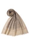 Buy_Shingora_Beige Woven Shawl_Online_at_Aza_Fashions