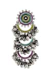 Tribe Amrapali_Multi Color Enamel Gowri Ghungroo Layered Earrings _Online_at_Aza_Fashions