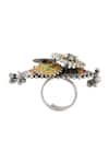 Buy_Tribe Amrapali_Multi Color Enamel Nirali Ghungroo Ring _Online_at_Aza_Fashions