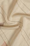 Shingora_Beige Geometric And Stripe Pattern Stole_at_Aza_Fashions