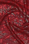 SHINGORA_Maroon Woven Floret Pattern Stole _at_Aza_Fashions